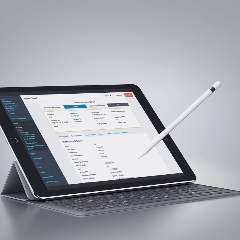 AgeUK client Business System for Charity