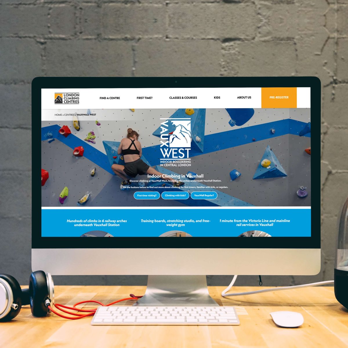 London Climbing Centre with events management suite