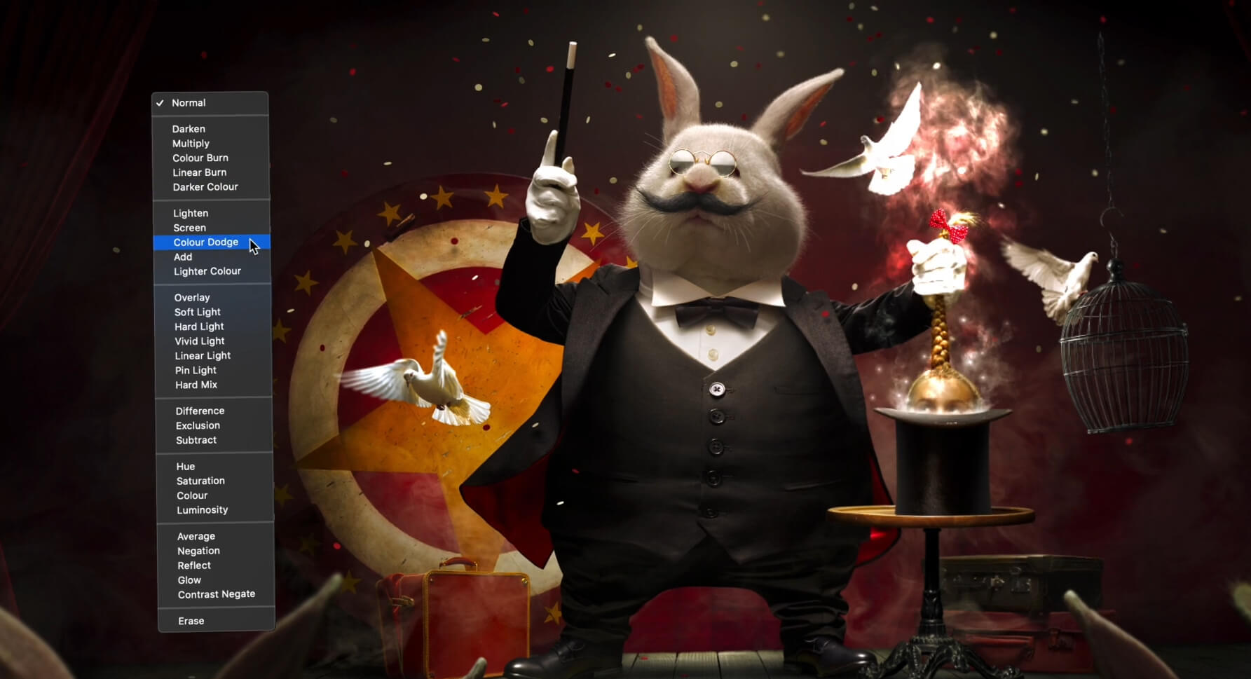 affinity image editing dodge