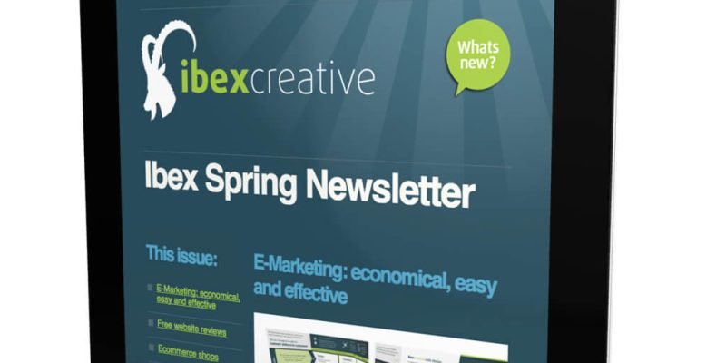 Ibex Spring email newsletter