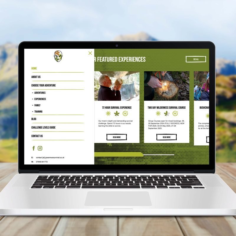 Book survival courses through Green Man