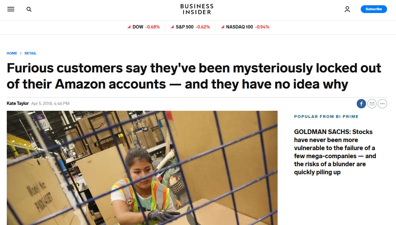 locked out of amazon account