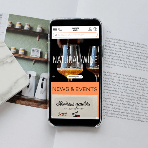 wine retail website redeveloped for improved marketing